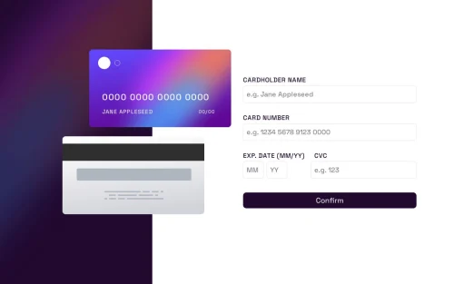 Interactive Card Form