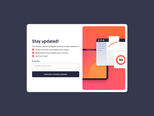 Newsletter Sign-Up Form