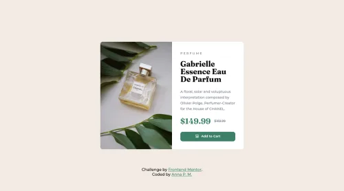 Product Preview Card Component